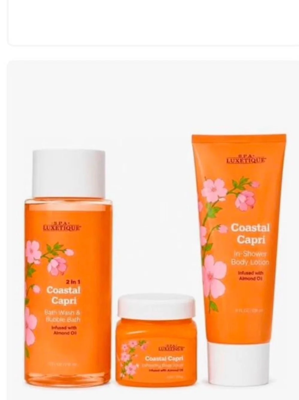 Spa Luxetique Coastal Capri Bath & Body Set - Orange